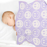 Smiley Face Throw Blanket 29"x35" - Multiple Colors!