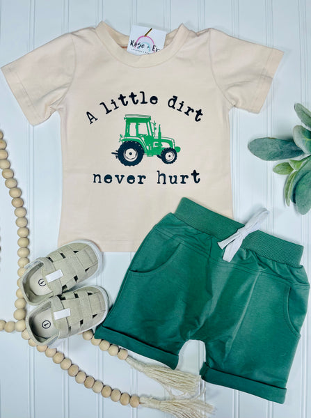 A Little Dirt Shorts Set