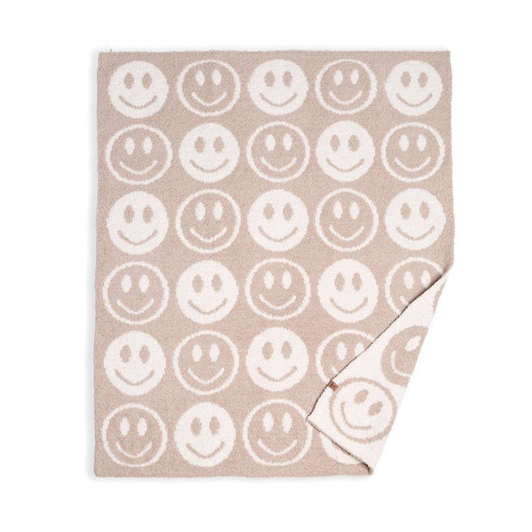 Smiley Face Throw Blanket - 29"x35" - 2 Colors!