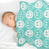 Smiley Face Throw Blanket 29"x35" - Multiple Colors!