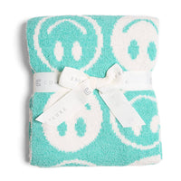 Smiley Face Throw Blanket 29"x35" - Multiple Colors!