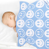 Smiley Face Throw Blanket 29"x35" - Multiple Colors!