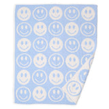 Smiley Face Throw Blanket 29"x35" - Multiple Colors!