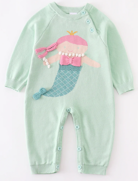 Mermaid Crochet Romper