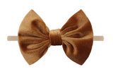 Velvet Bow Headband - 15+ colors!