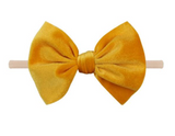 Velvet Bow Headband - 15+ colors!