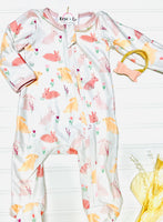 Botanical Bunny Footed Romper