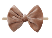 Velvet Bow Headband - 15+ colors!