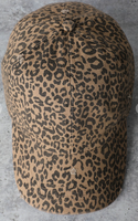 Leopard Distressed Baseball Cap