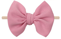 Velvet Bow Headband - 15+ colors!