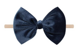 Velvet Bow Headband - 15+ colors!