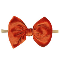 Velvet Bow Headband - 15+ colors!